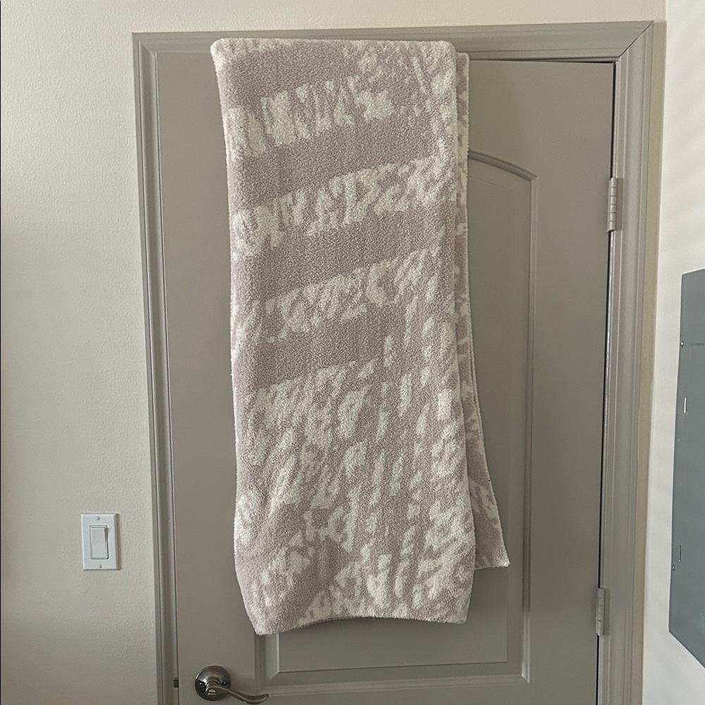 Barefoot Dreams Cozy Throw Blanket in Cream and Tan